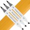 Artfinity Sketch Marker Sets - Set of 3 - Terra Y4-5, Vibrant, Professional, Dye-Based Alcohol Markers for Artists, Drawing, Travel, & More